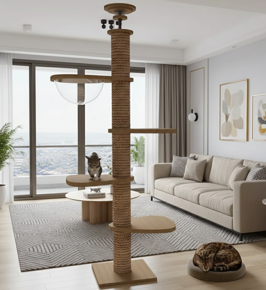 Arbre à chat sol au plafond : Le guide ultime pour transformer votre intérieur en jungle urbaine