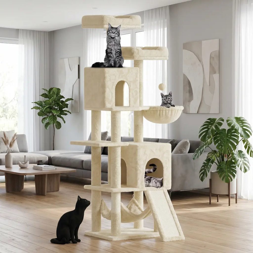 Kineo – Arbre à Chat Maine Coon Haute Stabilité & Confort XXL (158 cm)