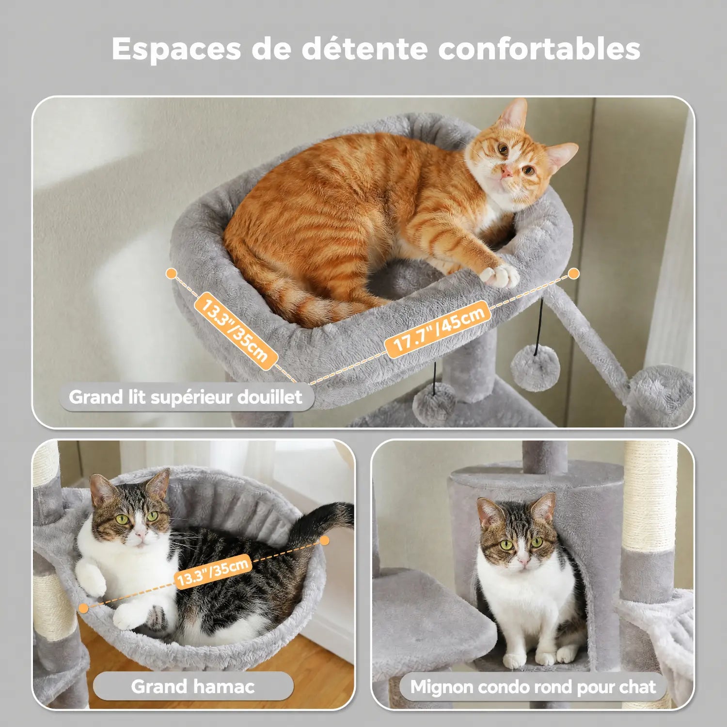 L'Oasis – Arbre à Chat Organique & Stabilité Maximale (150 cm)