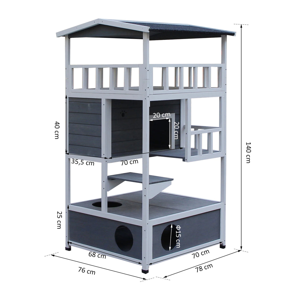 Le Domaine – Maison en Bois Massif Outdoor & Intérieur (140 cm)