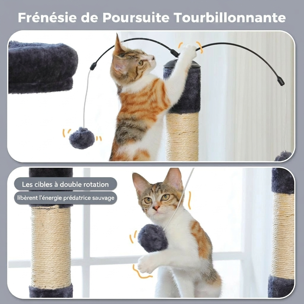 L’Équilibre – Arbre à Chat XXL Multi-Niveaux & Design Épuré