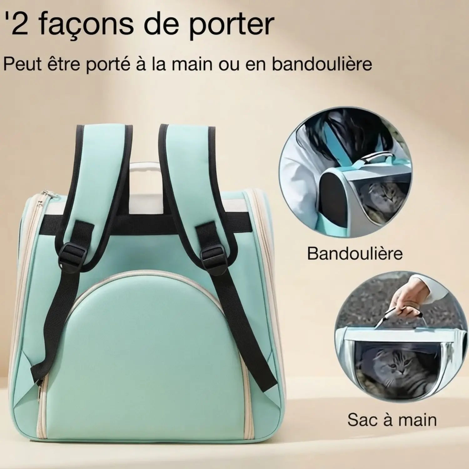 L'Explorateur – Sac à Dos de Voyage Sécurisé Chat & XXL