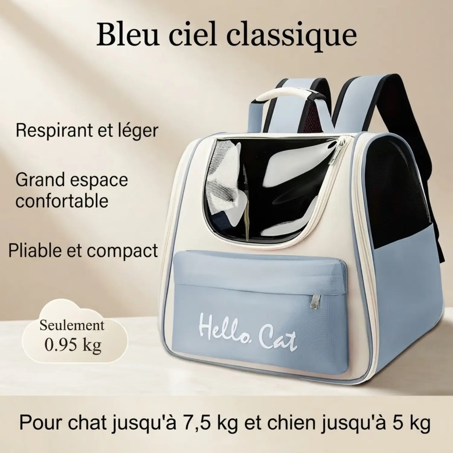 L'Explorateur – Sac à Dos de Voyage Sécurisé Chat & XXL