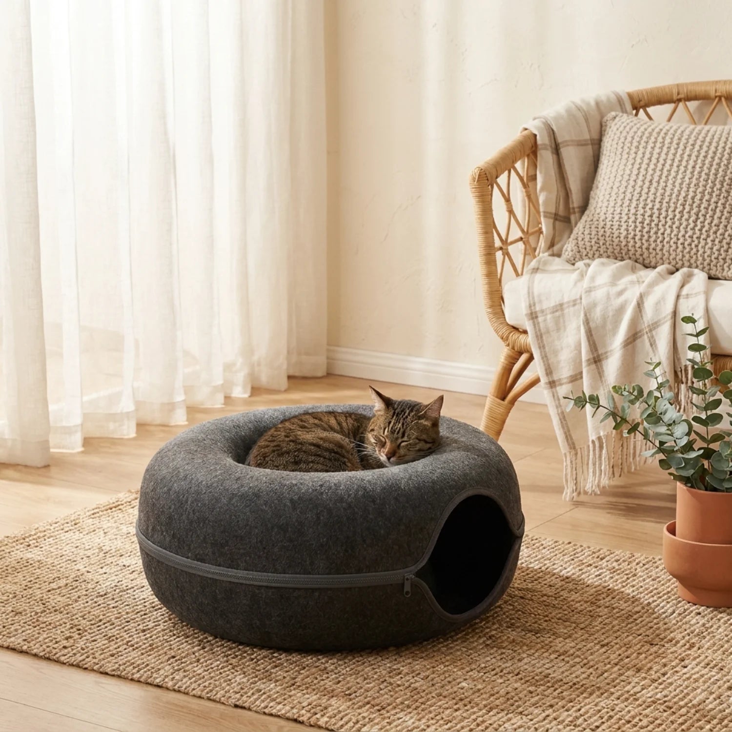 Le Terrier Modulable – Lit Tunnel & Donut Interactif