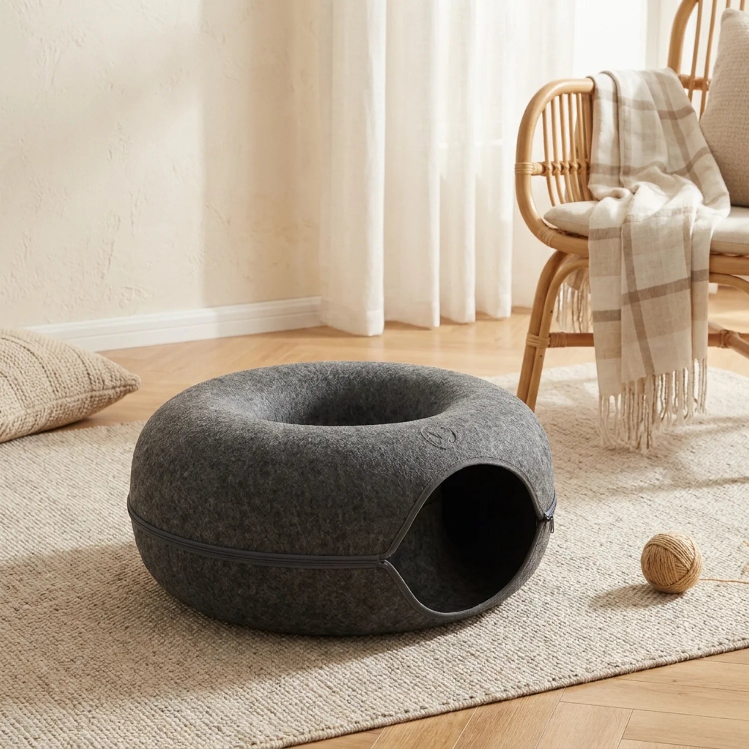 Le Terrier Modulable – Lit Tunnel & Donut Interactif