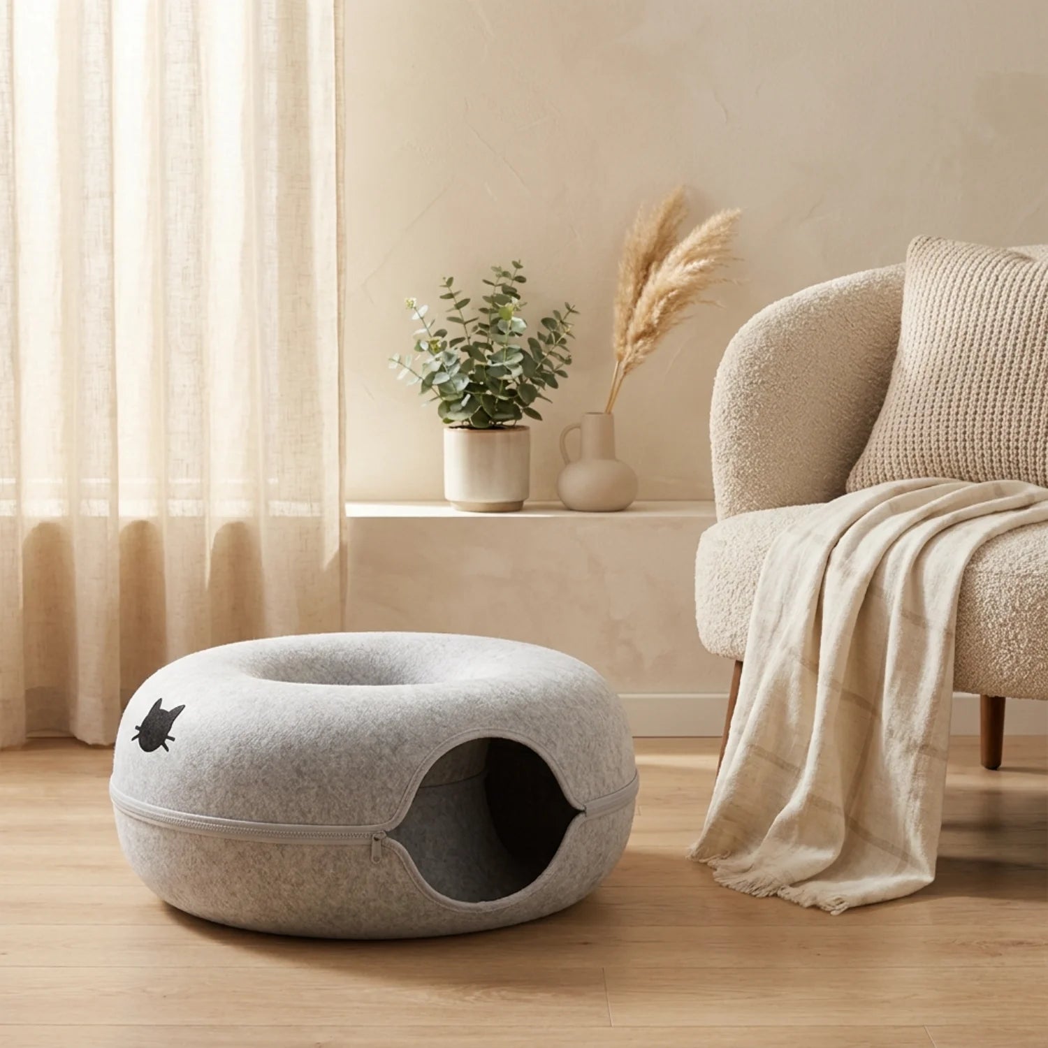 Le Terrier Modulable – Lit Tunnel & Donut Interactif