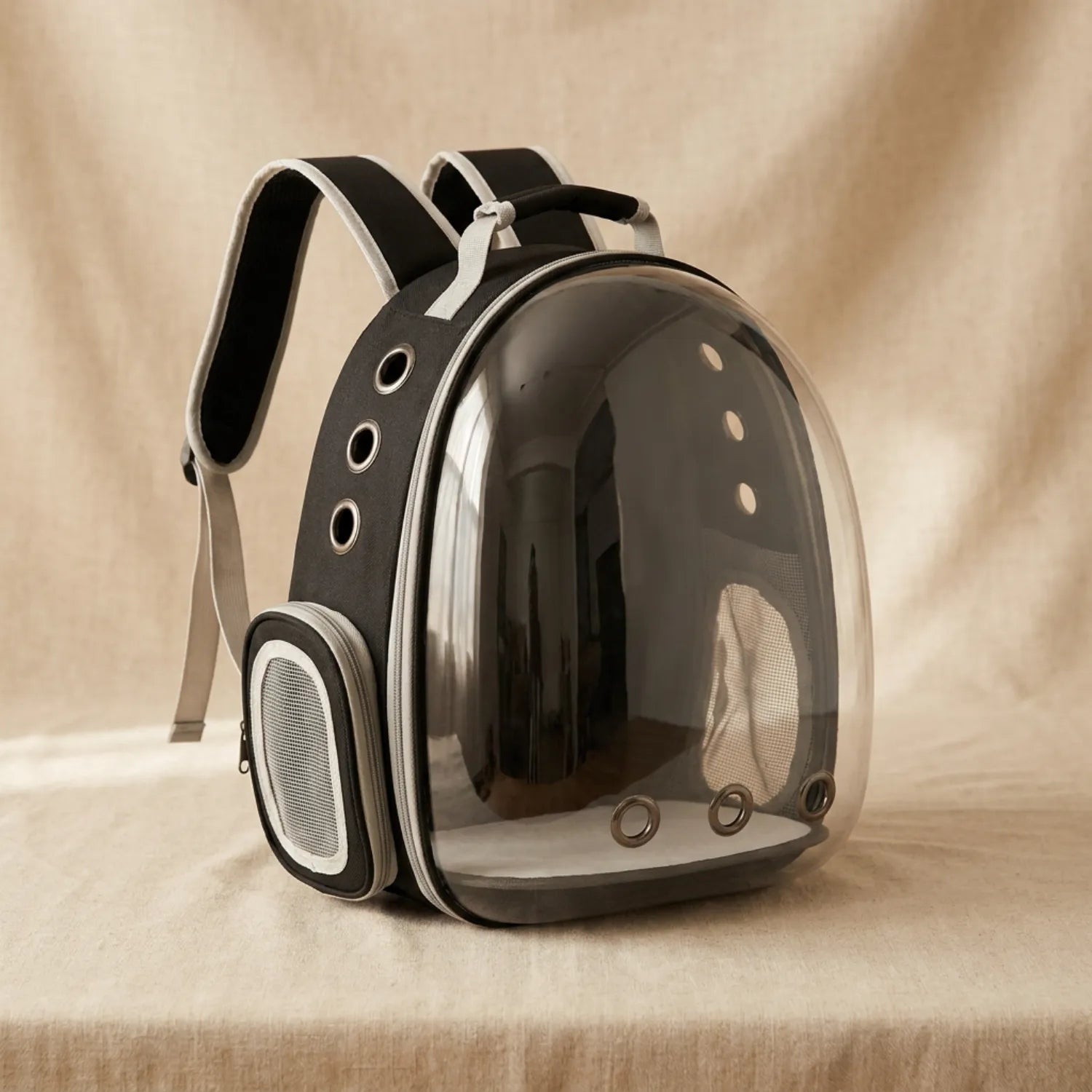 L’Explorateur Panoramique – Sac à Dos de Voyage Sécurisé pour Chat (Coque Protectrice)