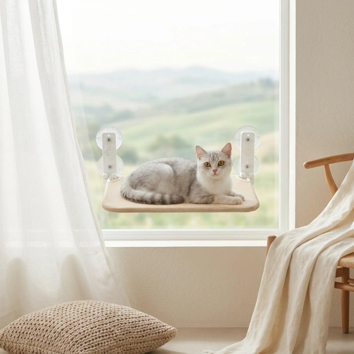 Le Refuge Douillet – Maisonnette & Lit pour Chat (Gamme Cocon)