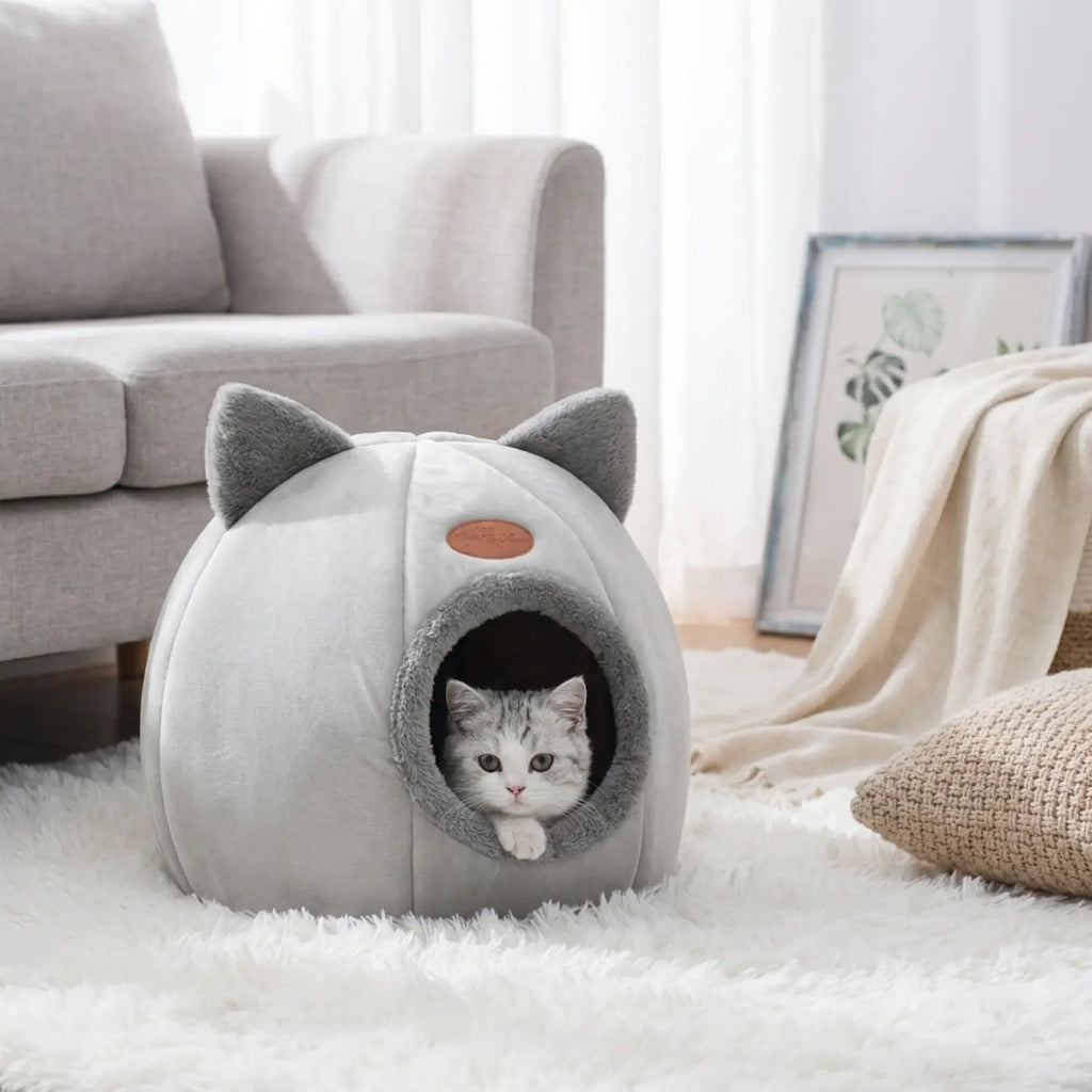 L’Écrin Douillet – Maisonnette Igloo & Lit d'Hiver (Gamme Velours)