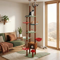 L'Oasis Verticale – Arbre à chat sol-plafond cactus avec hamac et niche (230 à 255 cm)