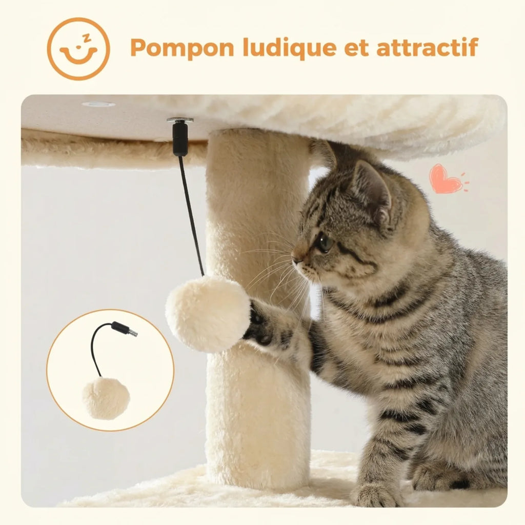 Le Panorama – Arbre à Chat Compact (113 cm)