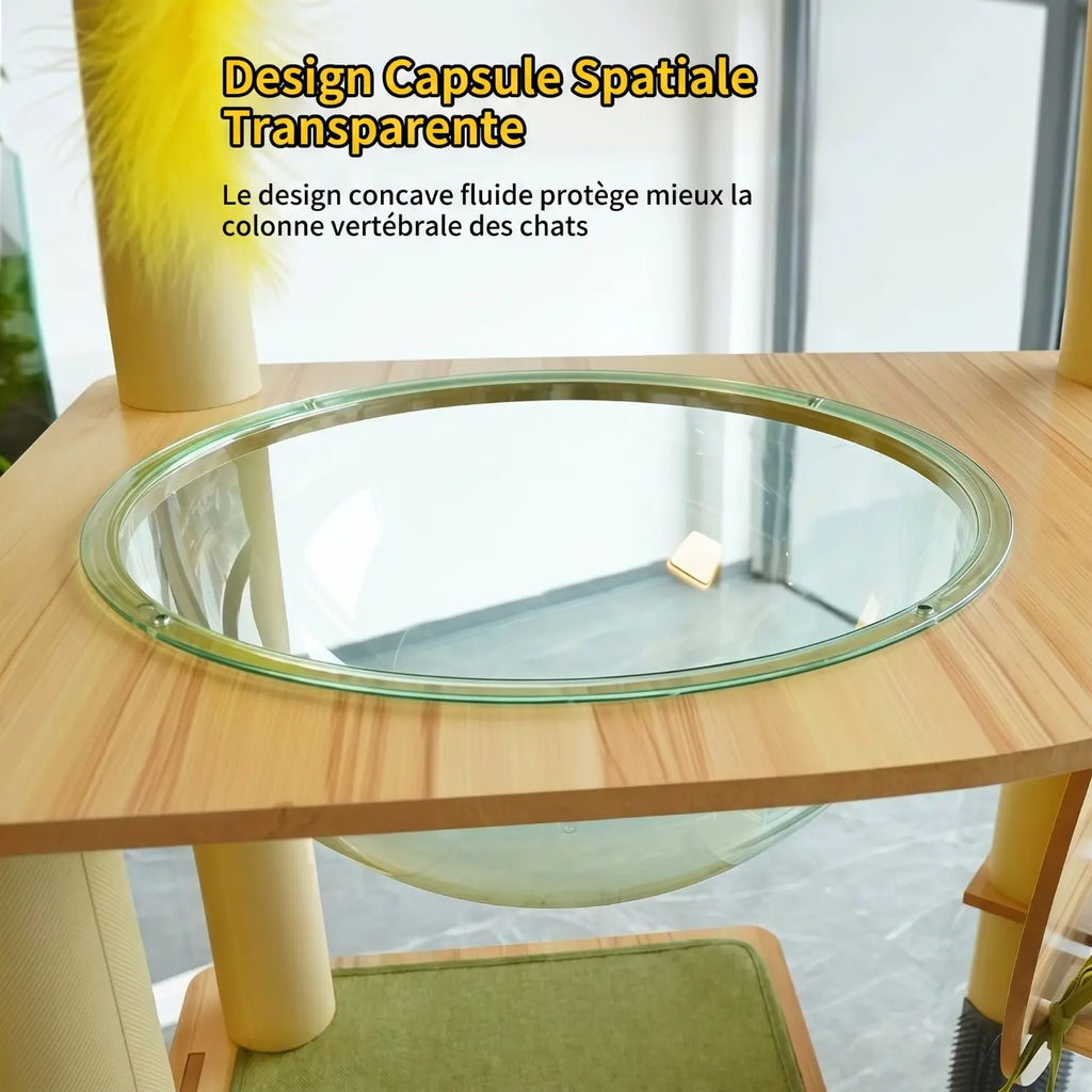 Le Nomad – Arbre à Chat XXL & Design Aérien (145 cm)