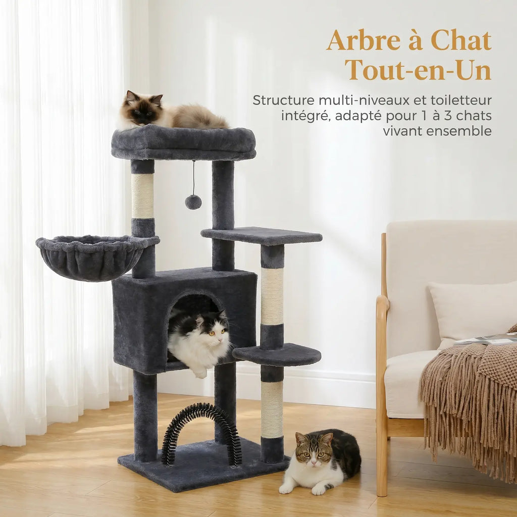 L’Équilibre – Arbre à Chat XXL Multi-Niveaux & Design Épuré