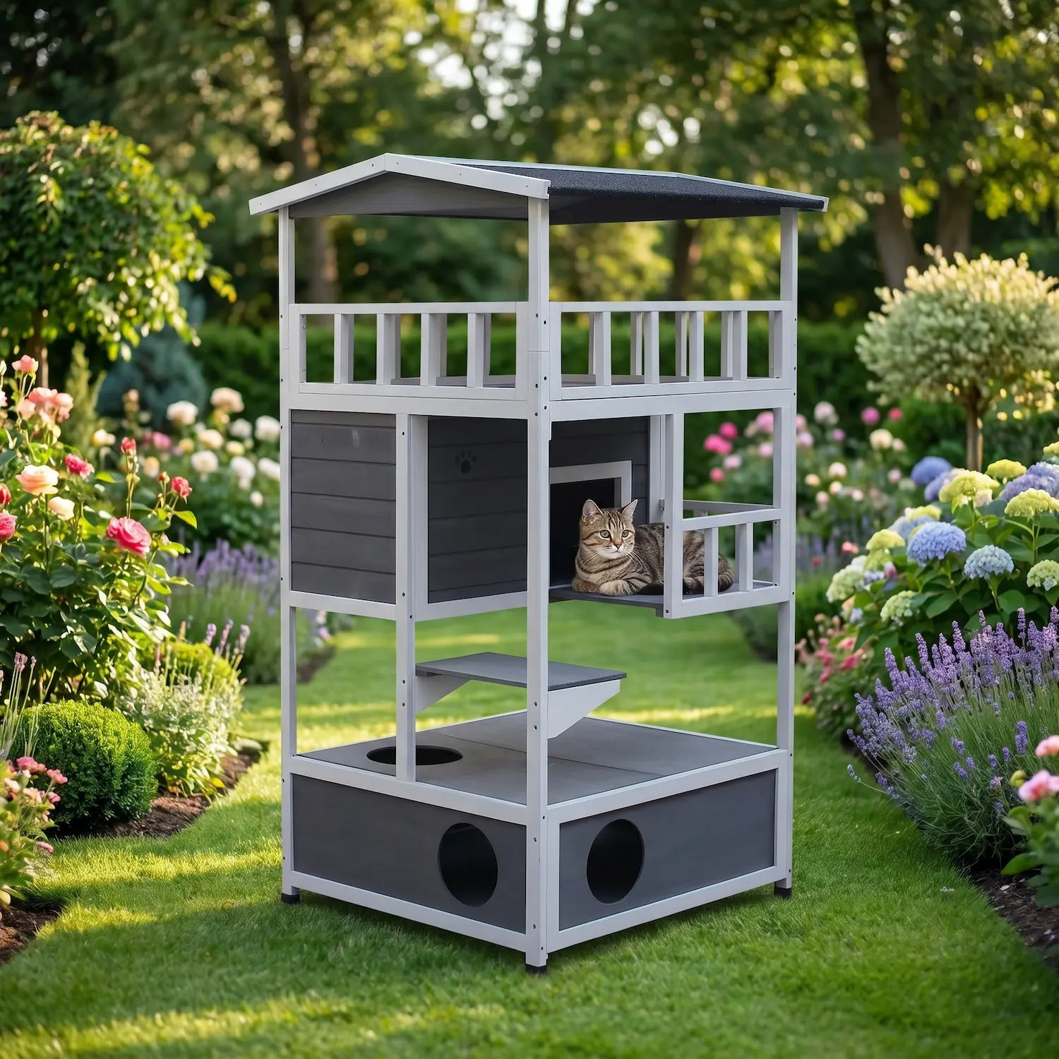 Le Domaine – Maison en Bois Massif Outdoor & Intérieur (140 cm)