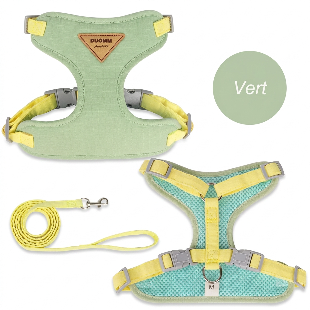 Le Harnais Plume – Ensemble Harnais & Laisse Confort