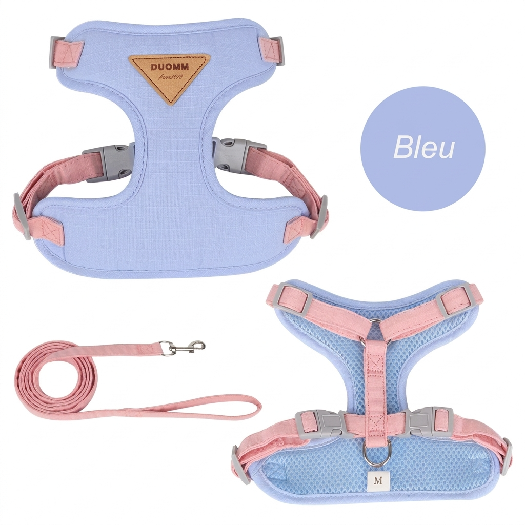 Le Harnais Plume – Ensemble Harnais & Laisse Confort