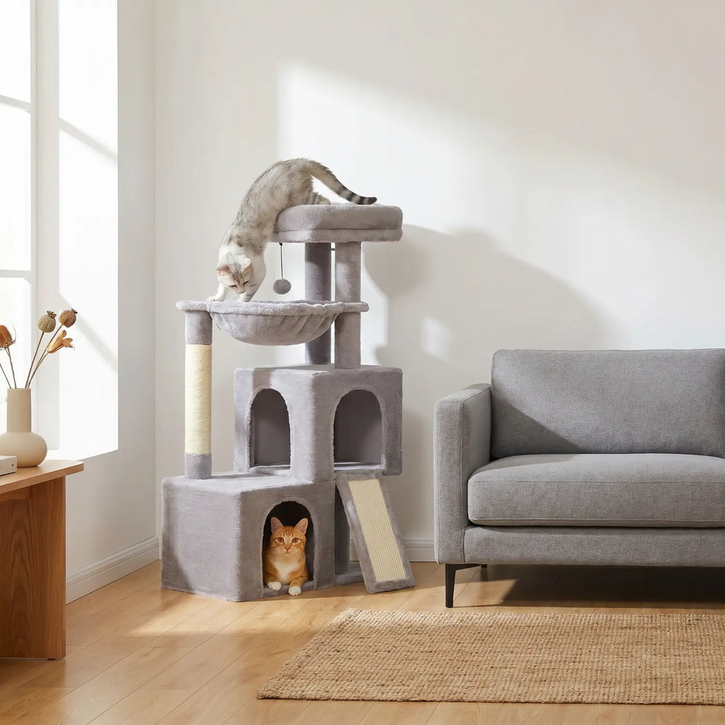 L'Atelier – Arbre à Chat XXL Compact & Stabilité Maximale (104 cm)