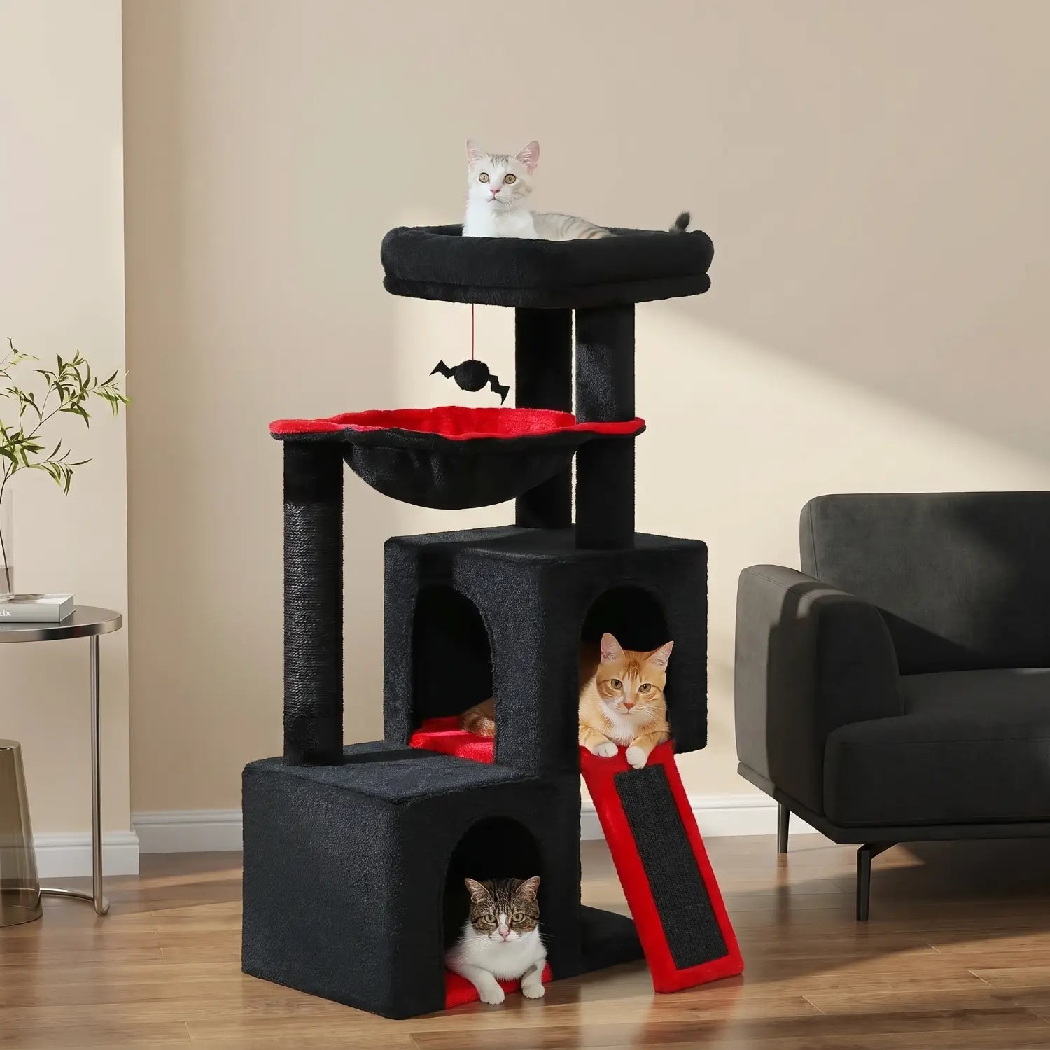 L'Atelier – Arbre à Chat XXL Compact & Stabilité Maximale (104 cm)