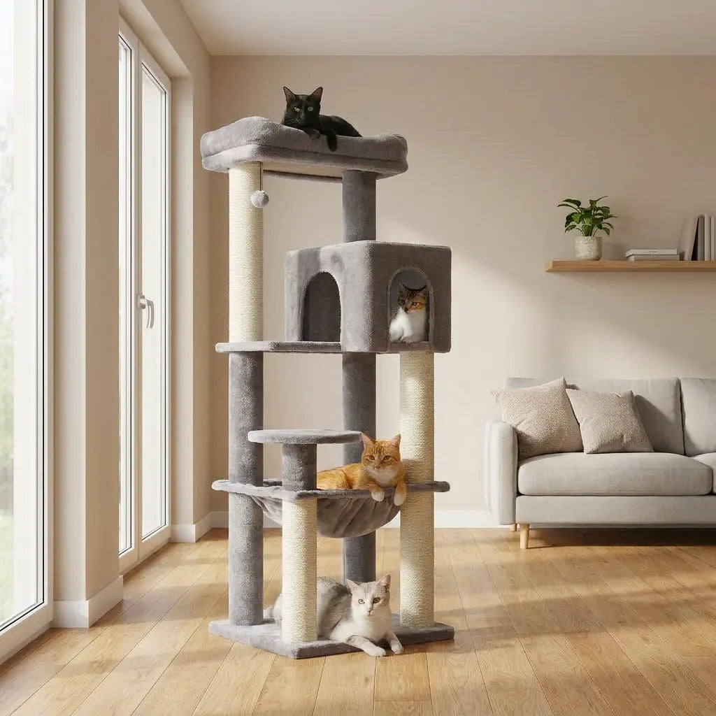 La Citadelle – Arbre à Chat Renforcé Maine Coon & XXL (147 cm)