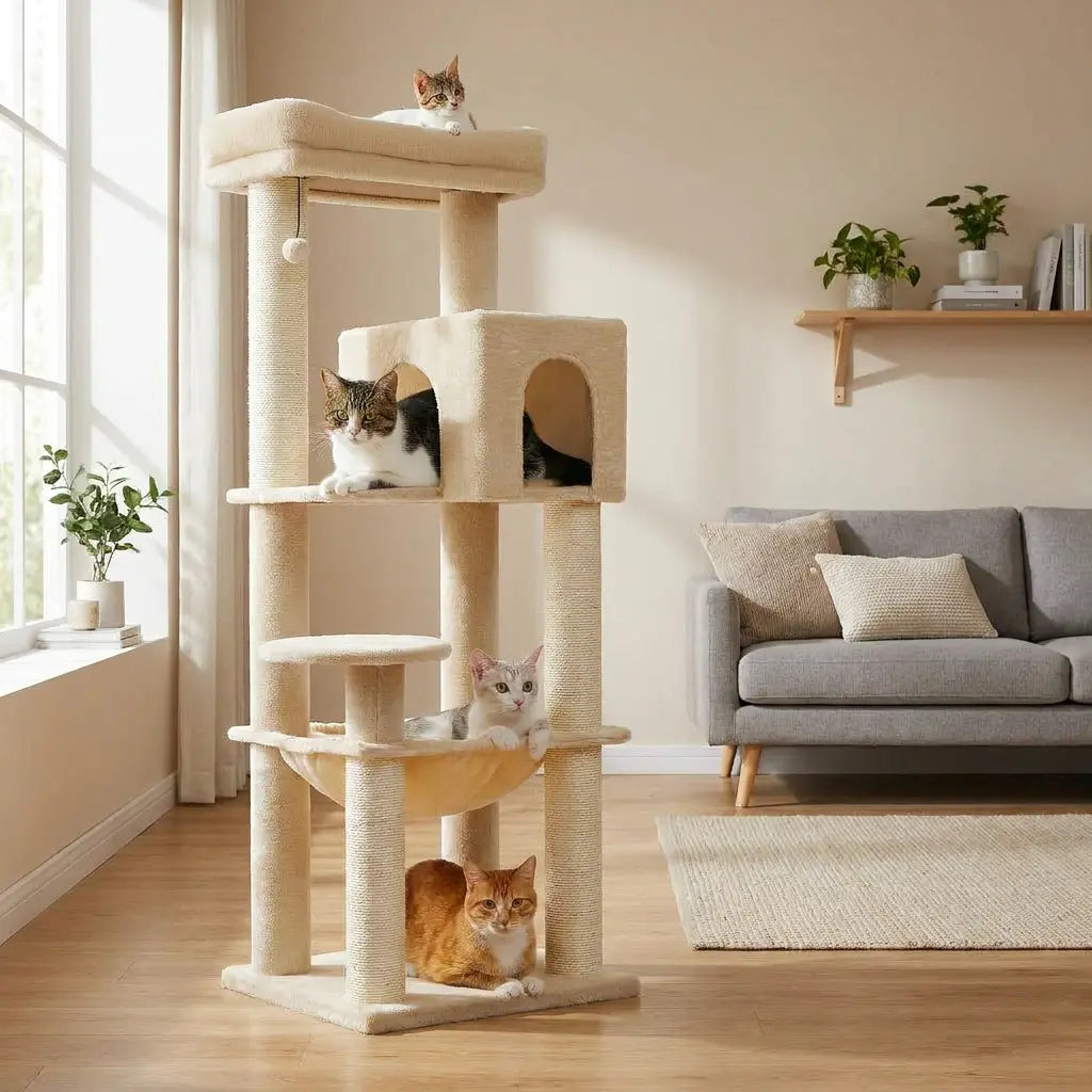 La Citadelle – Arbre à Chat Renforcé Maine Coon & XXL (147 cm)