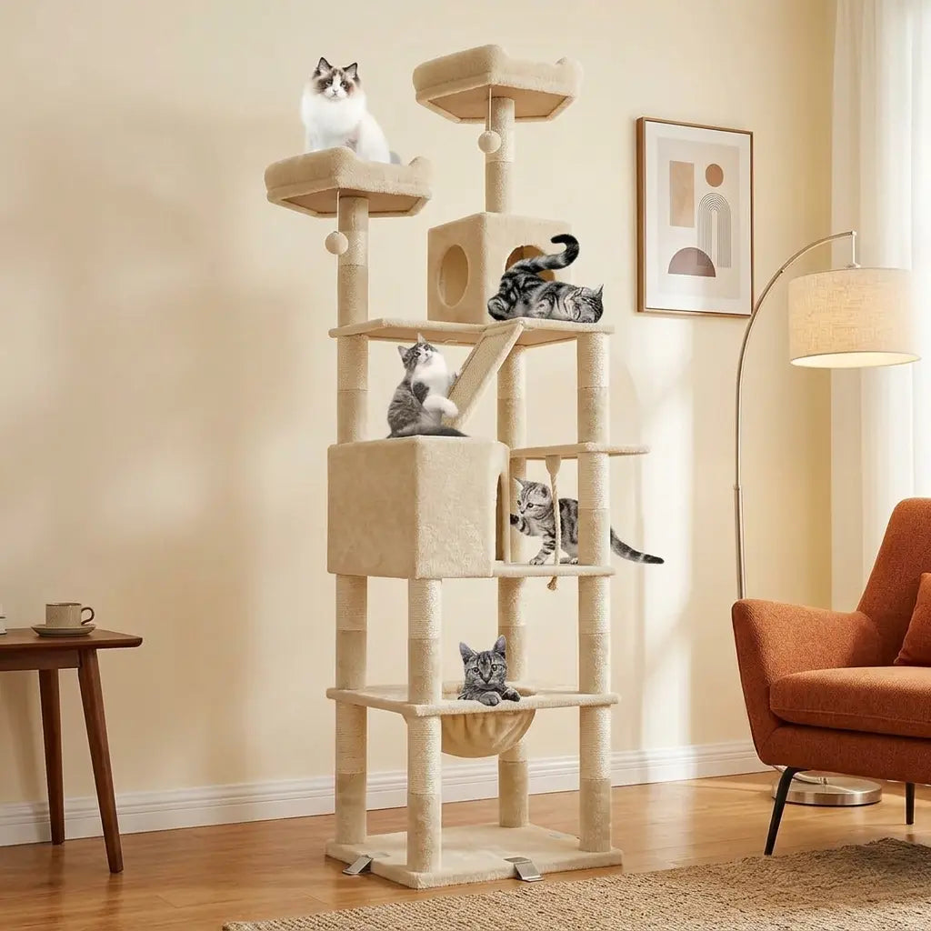 Le Bastion – Arbre à Chat Géant Maine Coon & XXL (208 cm)