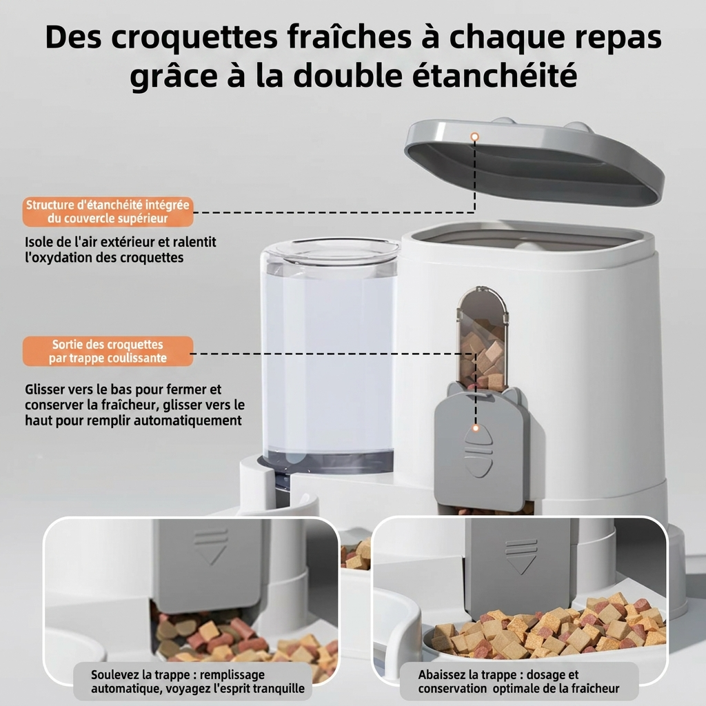 Le Duo Gravité – Distributeur 2-en-1 Autonome