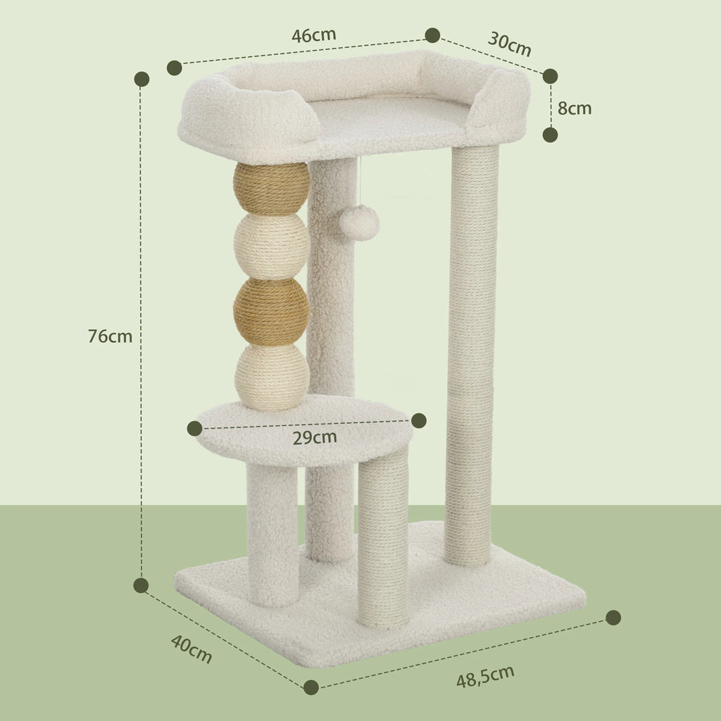 Nuage Mini – Arbre à Chat Design & Compact (76 cm)
