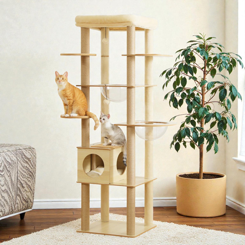 Le Loft Panoramique – Arbre à chat grande hauteur (180 cm)