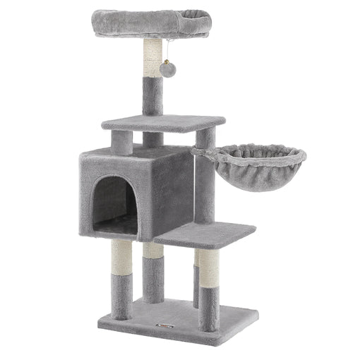 Le Chalet de Simba – Petit Arbre à Chat Multi-Niveaux avec Niche, Panier et Plateforme d’Observation