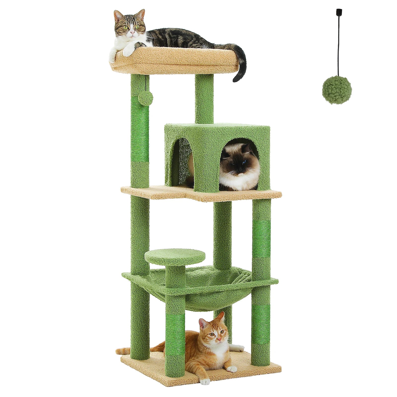Le Pavillon de Moka – Petit Arbre à Chat avec Hamac, Niche et Perchoir Panoramique