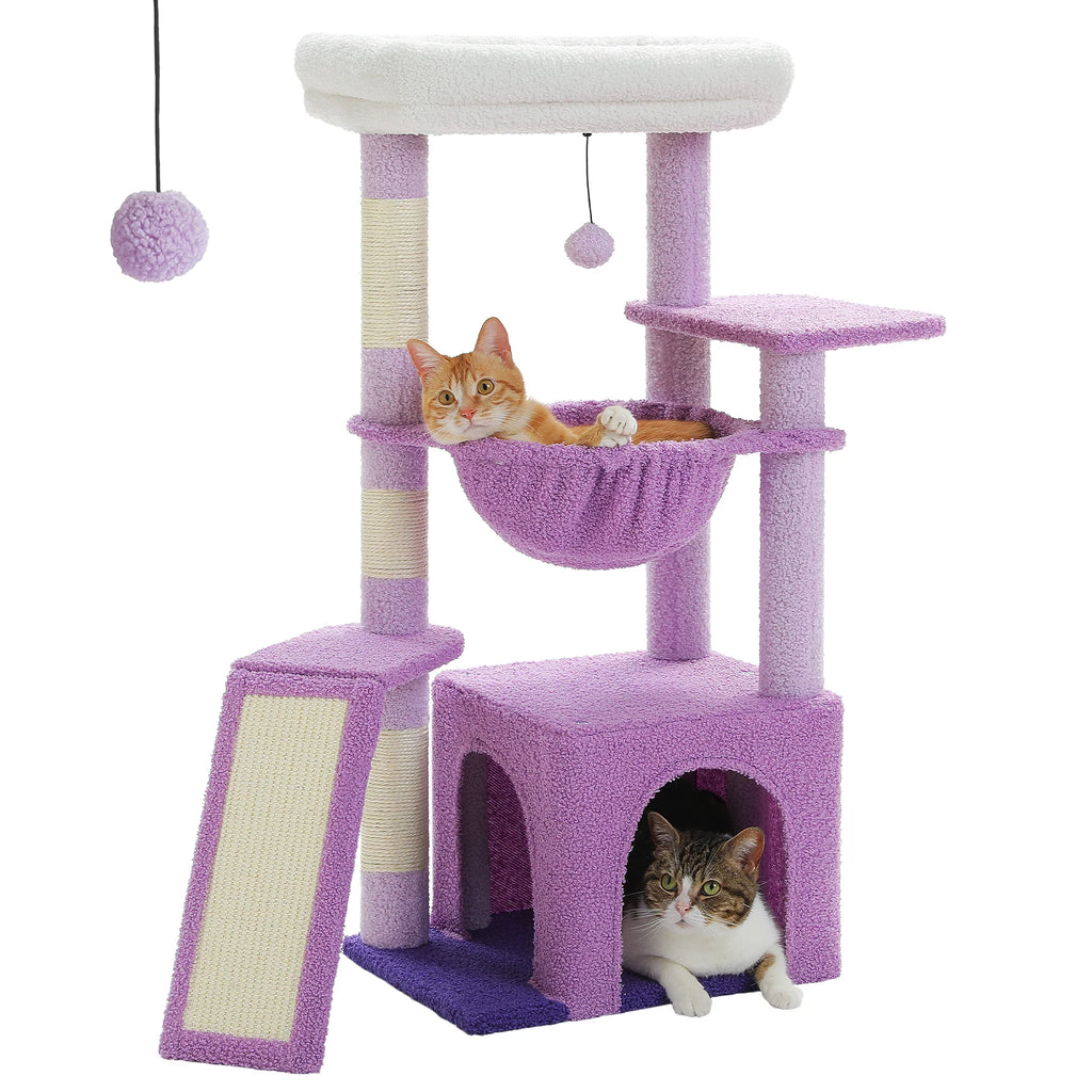 La Cabane de Nena – Petit Arbre à Chat avec Hamac, Niche et Échelle Griffoir