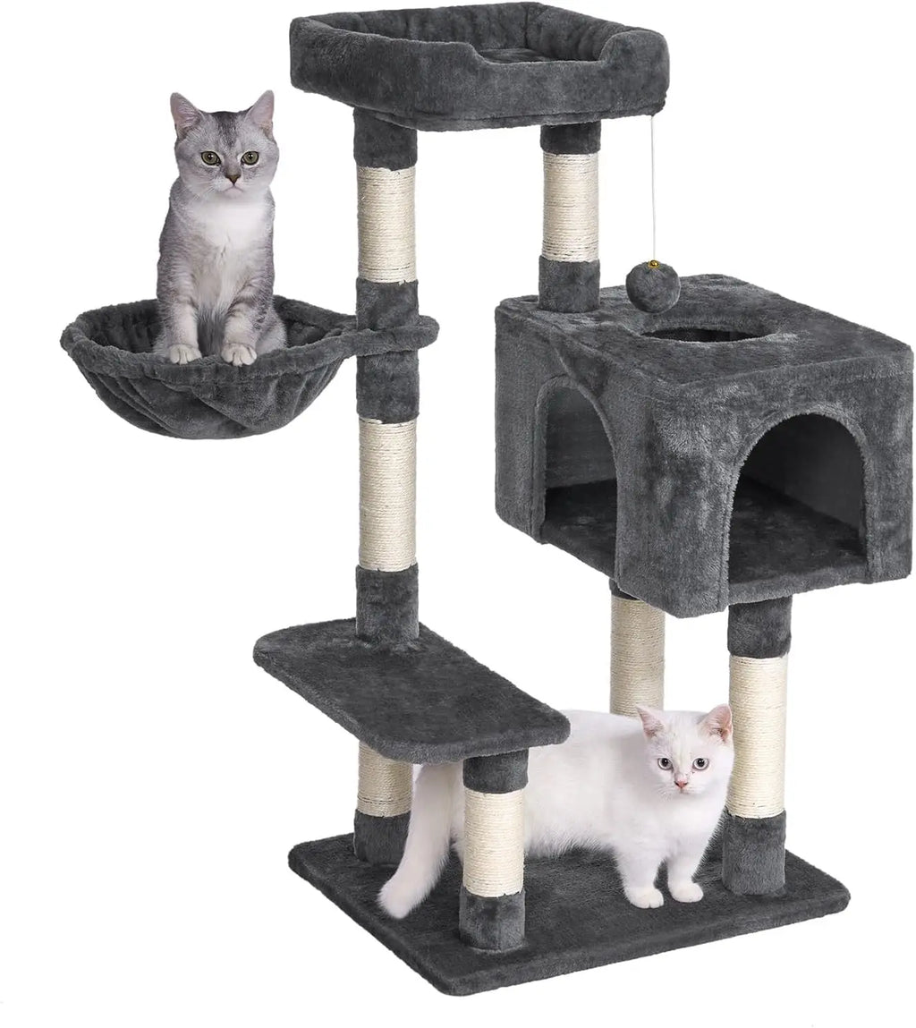 Le Relais de Nestor – Petit Arbre à Chat avec Niche 3 Entrées, Hamac et Perchoir Panoramique
