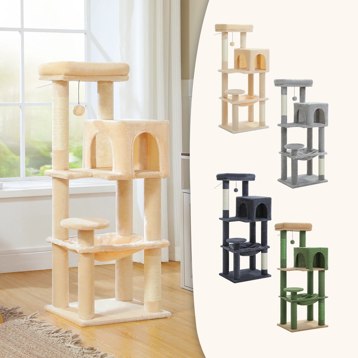 Le Panorama – Arbre à Chat Compact (113 cm)