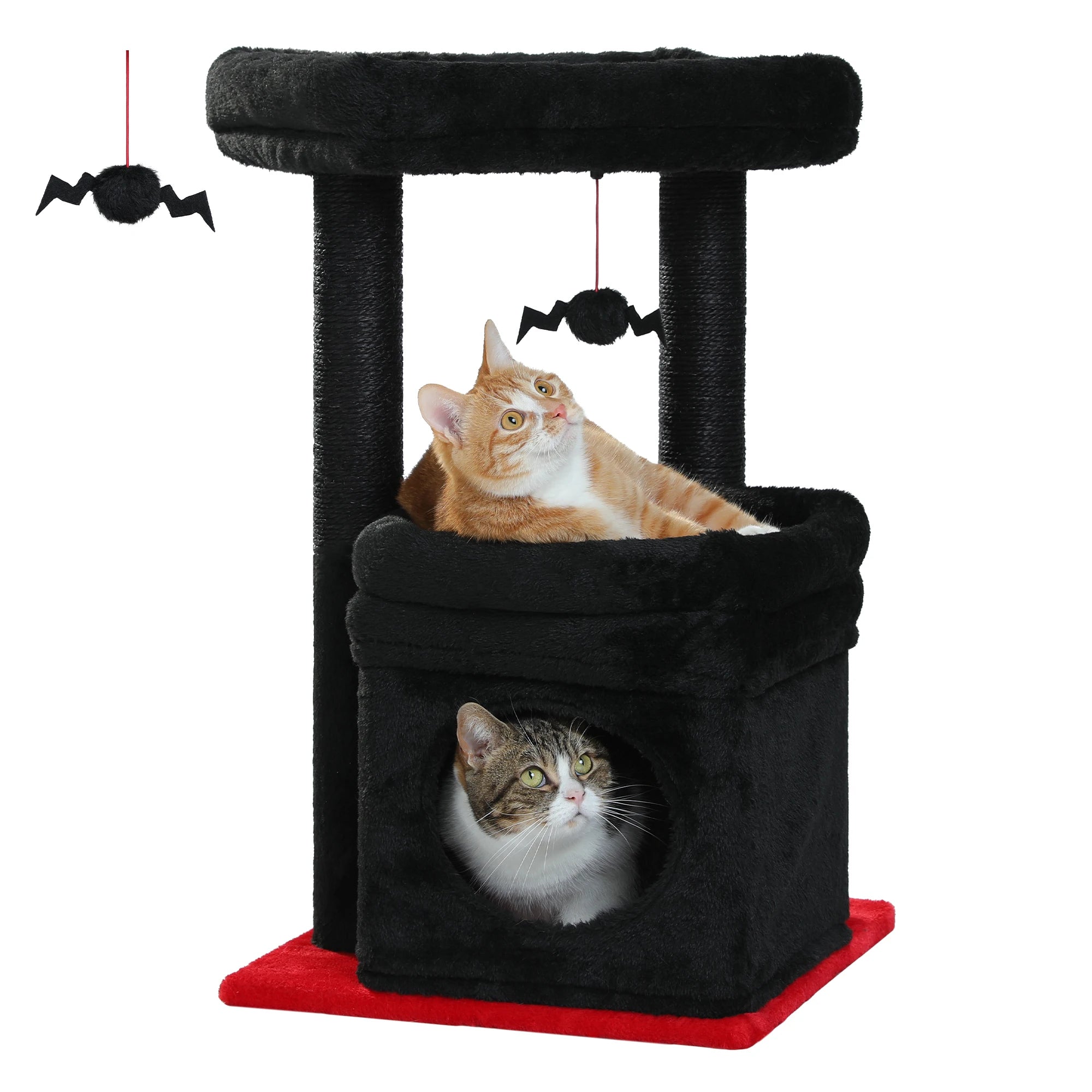 Le Refuge Douillet – Petit Arbre à Chat avec Niche Confort et Griffoirs en Sisal