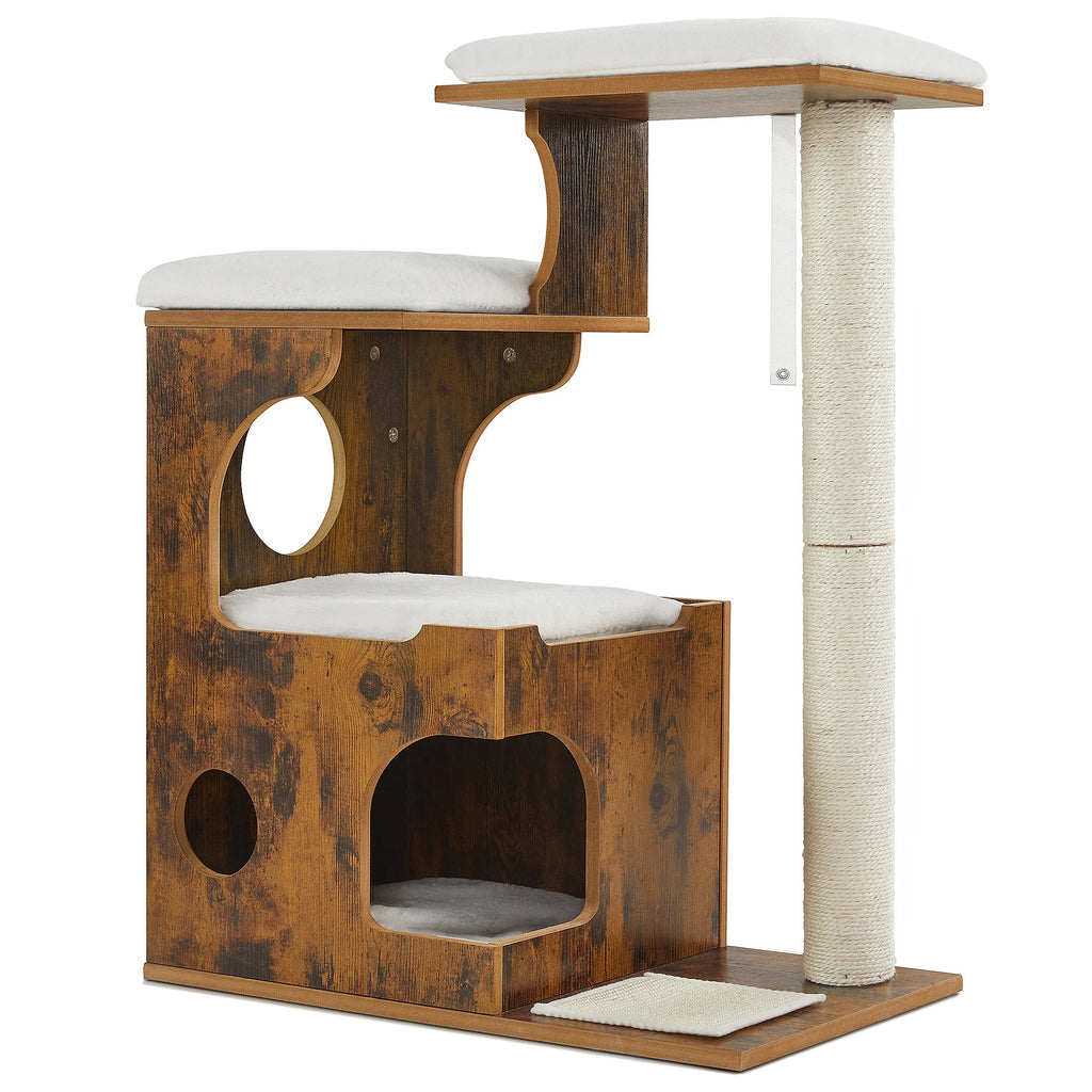 Le Loft Vintage – Arbre à chat design compact (86 cm)
