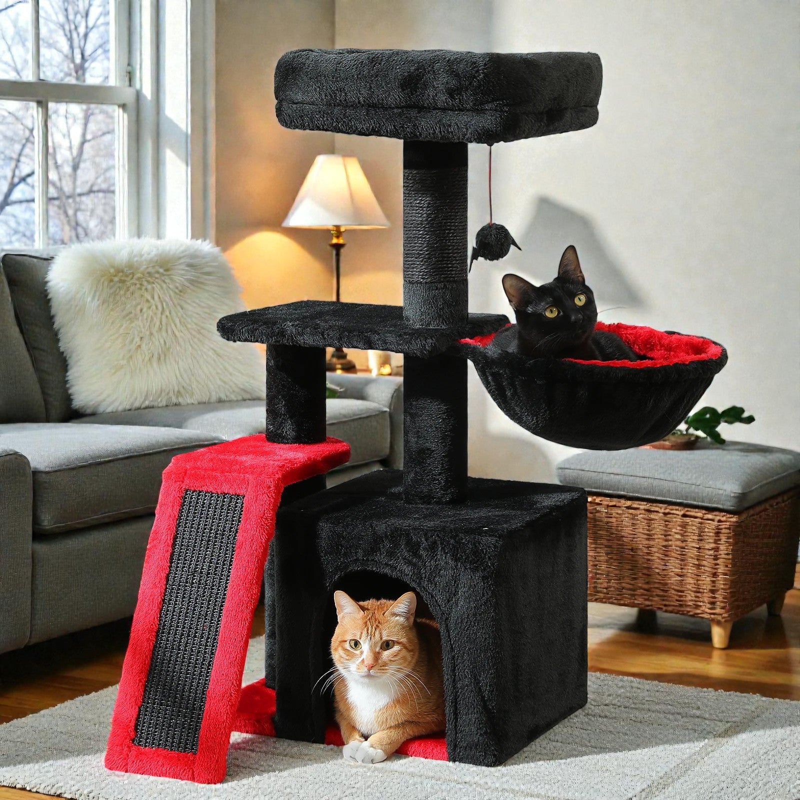 L’Escale Urbaine – Petit Arbre à Chat Compact (73 cm)