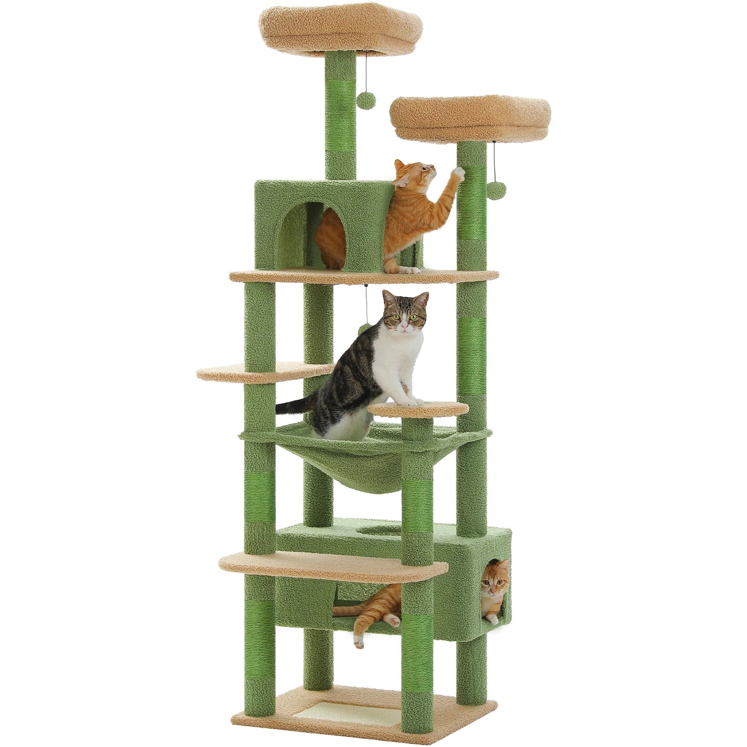 Le Sanctuaire – Arbre à Chat XXL & Confort Communautaire (184 cm)