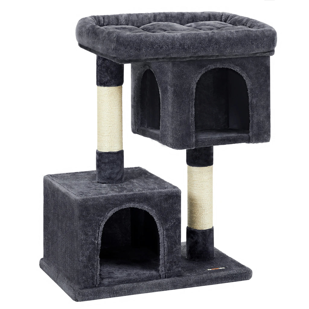 Le Manoir de Louna – Petit Arbre à Chat avec Double Niche et Perchoir Confort