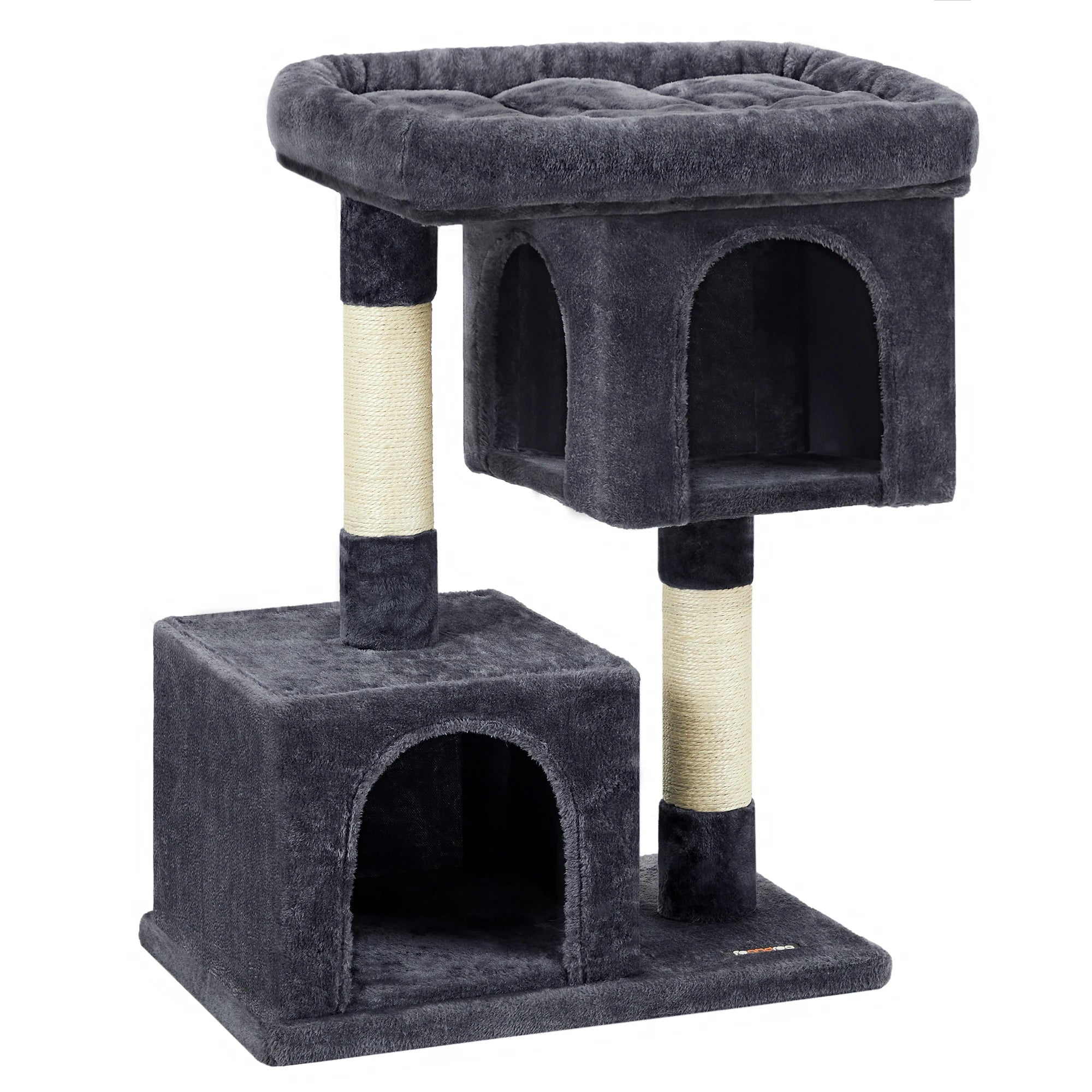 Le Manoir de Louna – Petit Arbre à Chat avec Double Niche et Perchoir Confort