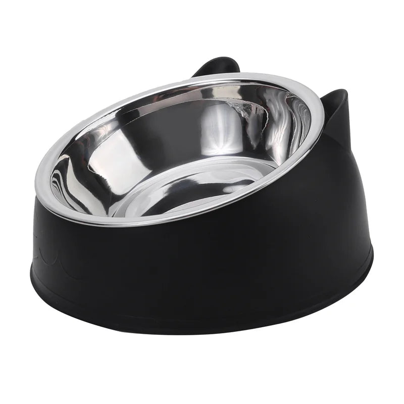 Gamelle inclinée inox pour chat bol amovible et socle surélevé – vue 2