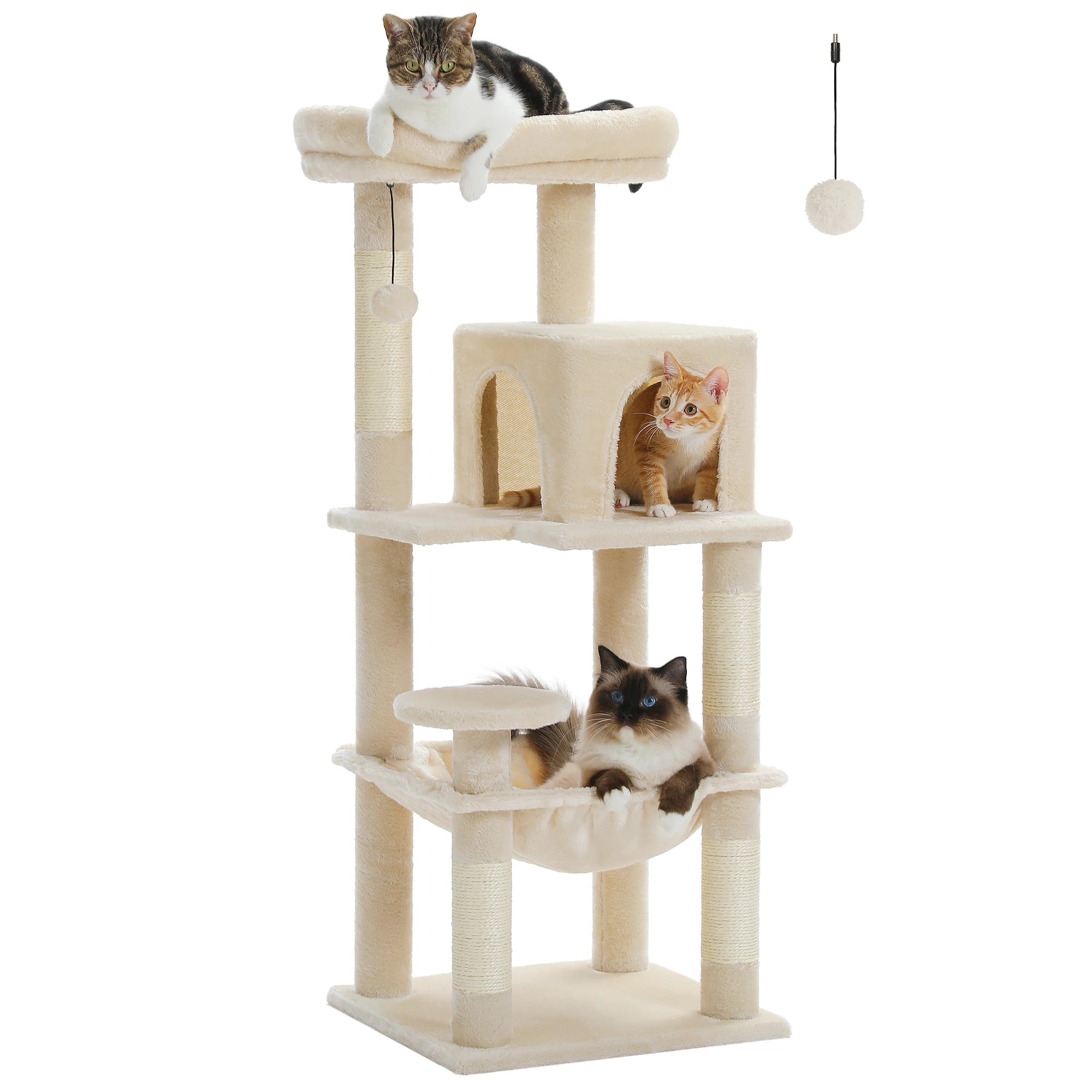 Le Pavillon de Moka – Petit Arbre à Chat avec Hamac, Niche et Perchoir Panoramique