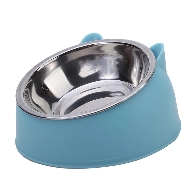 Gamelle inclinée inox pour chat bol amovible et socle surélevé – vue 3