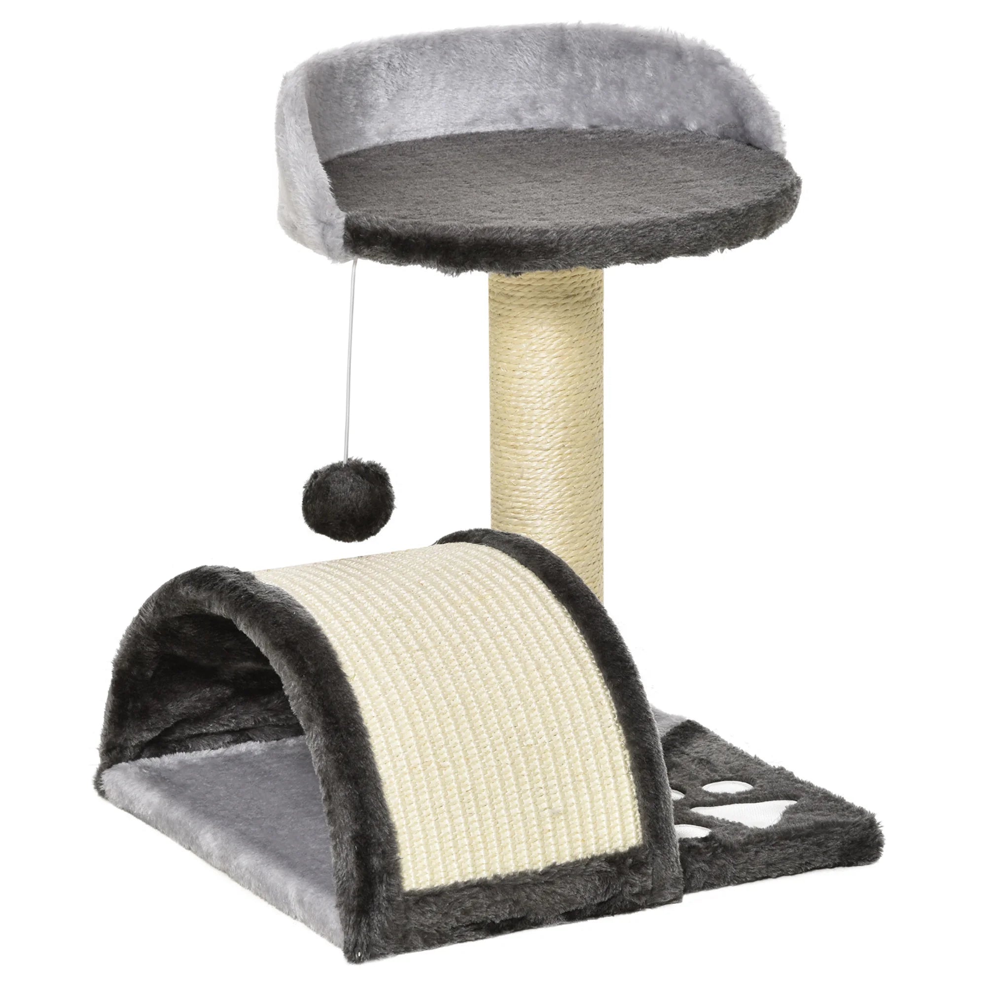 Le Pont de Biscotte – Petit Arbre à Chat Compact avec Pont, Perchoir et Griffoir en Sisal