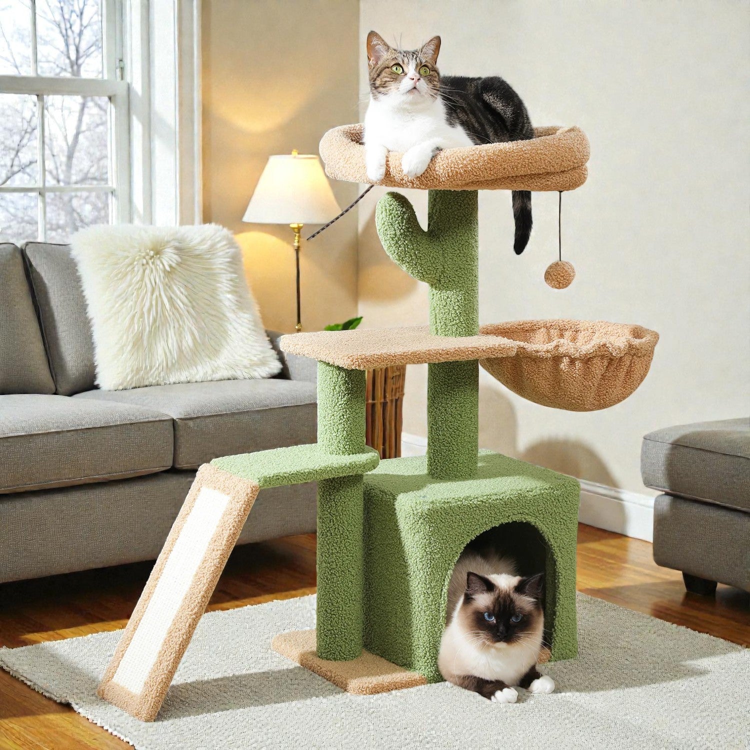 L’Escale Urbaine – Petit Arbre à Chat Compact (73 cm)
