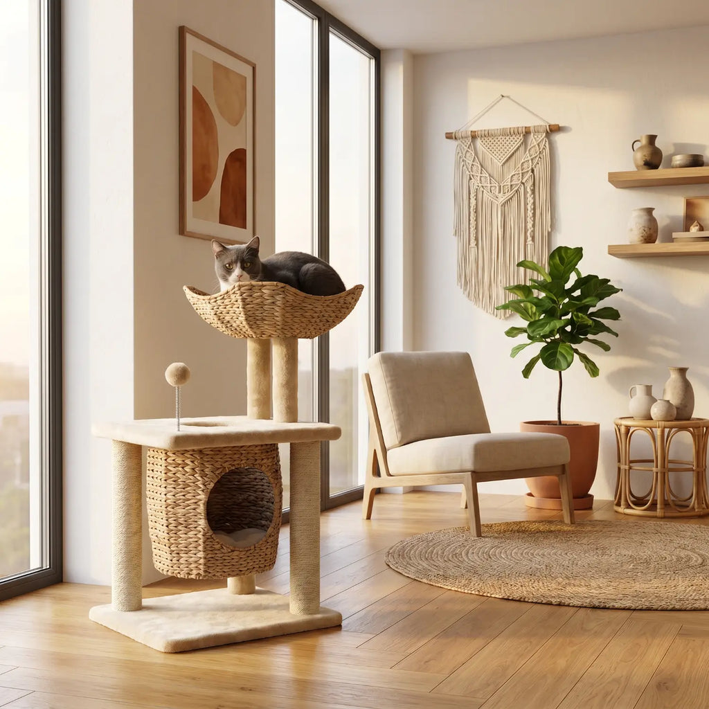 Le Loft Scandinave – Arbre à Chat Design Compact (74 cm)