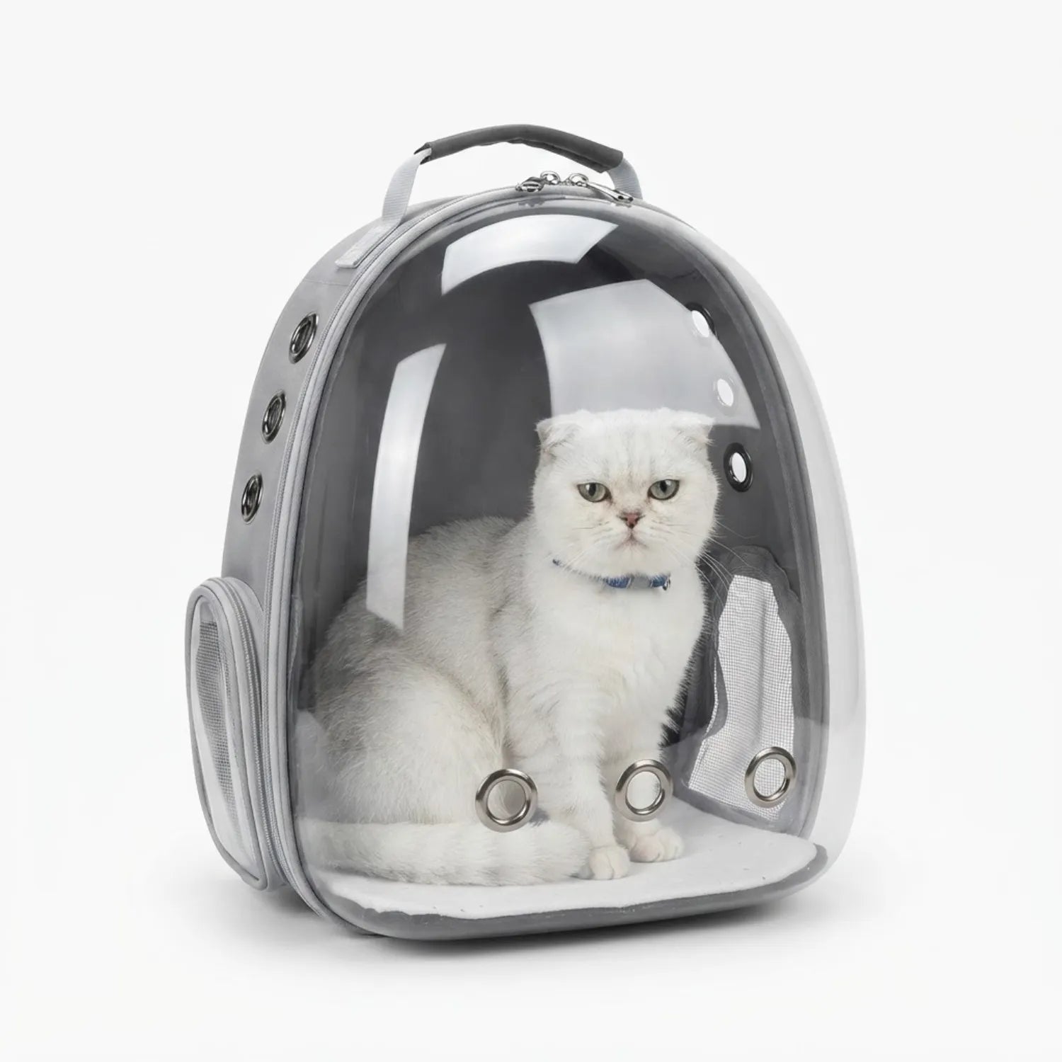 L’Explorateur Panoramique – Sac à Dos de Voyage Sécurisé pour Chat (Coque Protectrice)