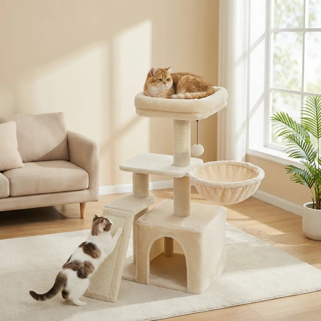 L’Escale Urbaine – Petit Arbre à Chat Compact (73 cm)