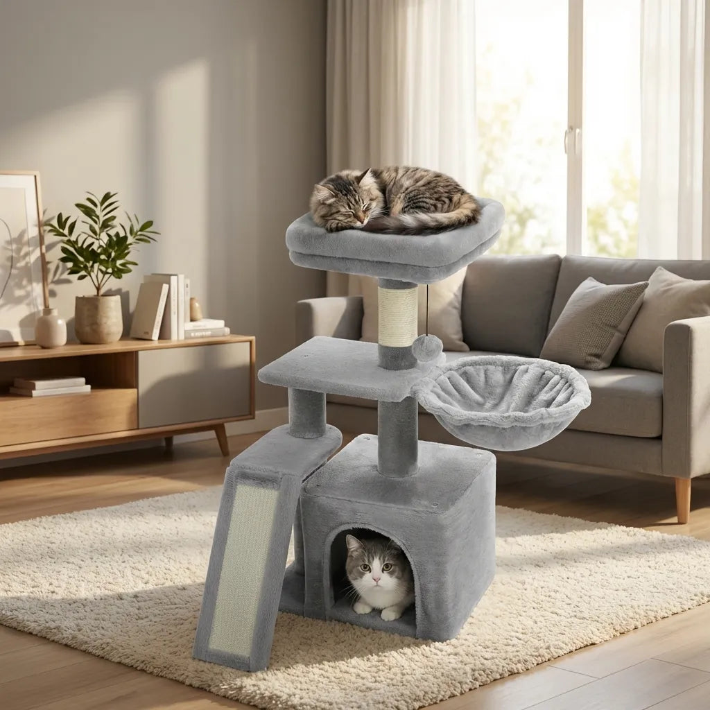 L’Escale Urbaine – Petit Arbre à Chat Compact (73 cm)