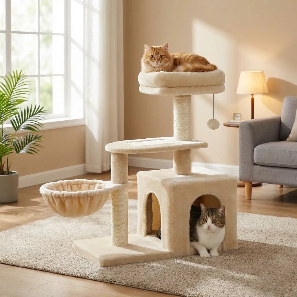 L’Escale Urbaine – Petit Arbre à Chat Compact (73 cm)