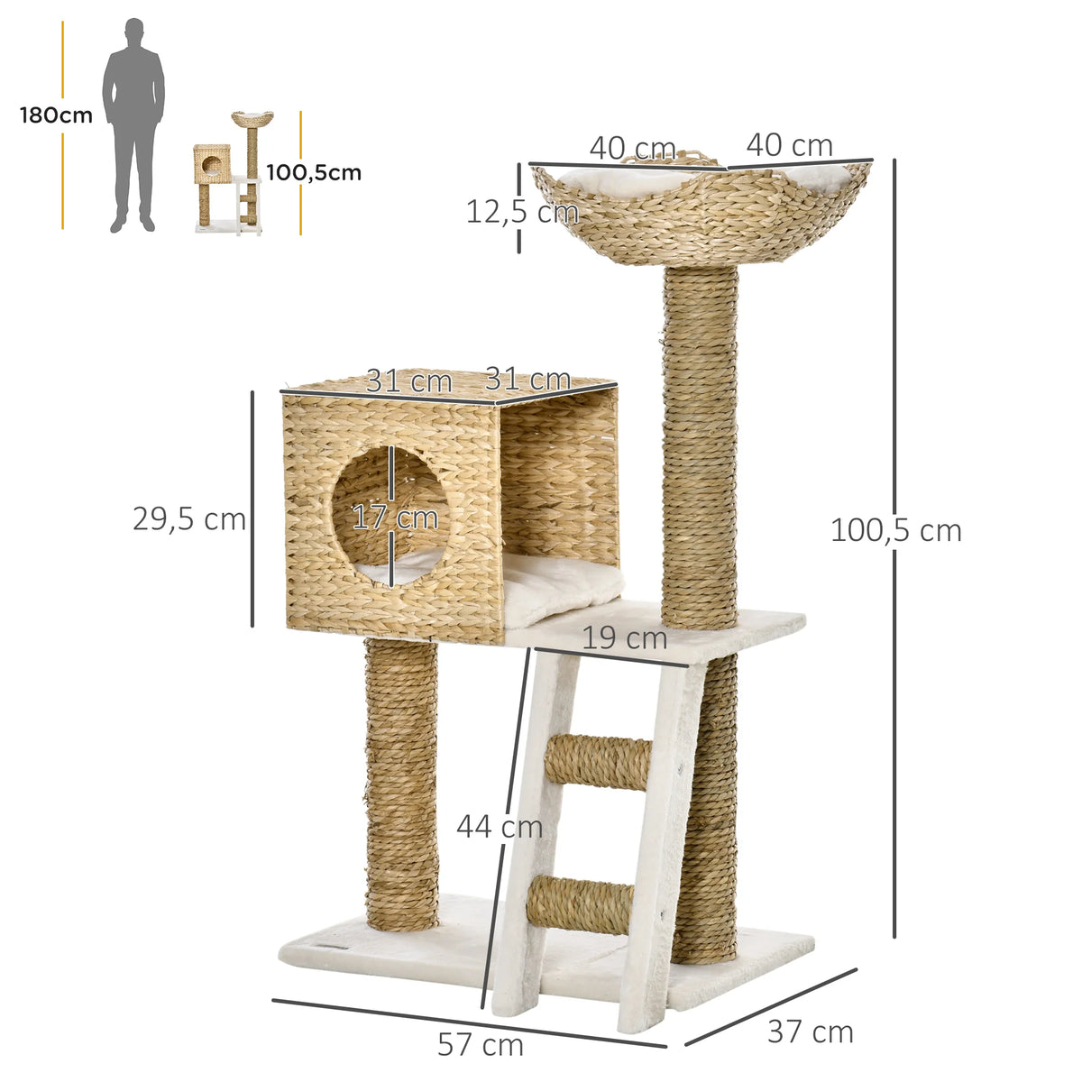 Arbre à chat Le Prisme 101 cm – vue 5